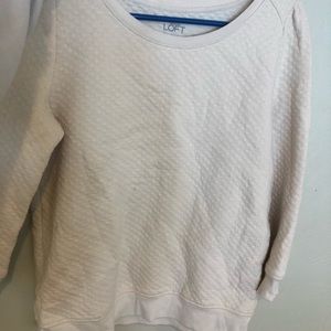 LOFT CREAM CREW NECK
